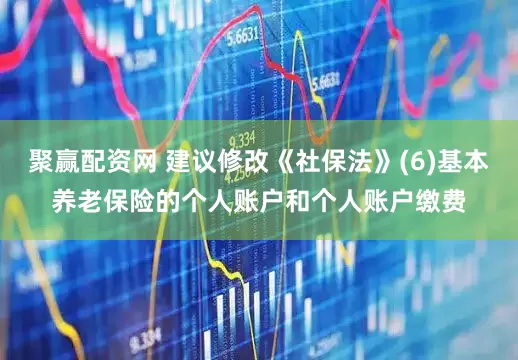 聚赢配资网 建议修改《社保法》(6)基本养老保险的个人账户和个人账户缴费